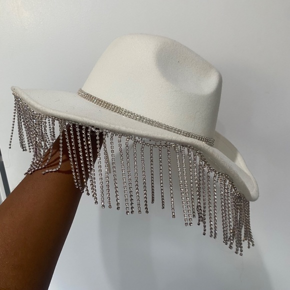 Diamond Fringe Cowgirl Hat - Picture 2 of 2